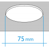 Downlight empotrar redondo 3 W 